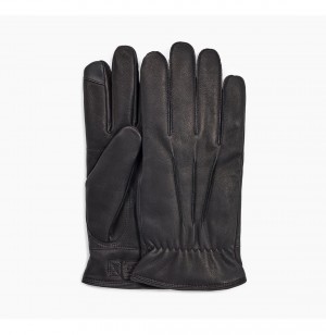 UGG 3 Point Kozene Rukavice Panske Čierne | SK-960DTANZG