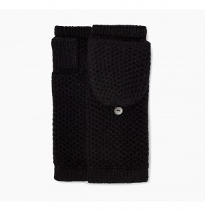 UGG Aislinn Honeycomb Flip Mitten Rukavice Damske Čierne | SK-916LZADMF