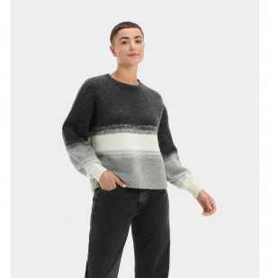 UGG Alessa Crewneck Svetre Damske Čierne Viacfarebný | SK-593EGNCMX