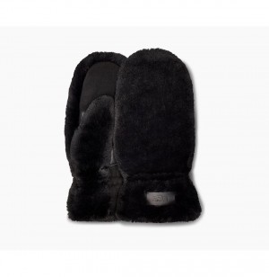 UGG All Over Faux Fur Mitten Rukavice Damske Čierne | SK-960IWUSBZ