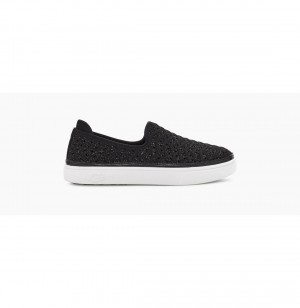 UGG Caplan Slip-On Tenisky Detske Čierne | SK-269EZPFTK