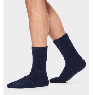 UGG Fincher Ultra Cozy Crew Ponozky Panske Námornícka Modrá | SK-146OTNBAH