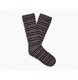 UGG Fincher Ultra Cozy Crew Ponozky Panske Tmavo Modre | SK-681HVXMPK