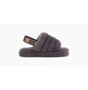 UGG Fluff Yeah Slapky Glitter Papuce Detske Svetlo Nachový | SK-802QJVKOF