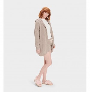 UGG Franca Travel Kardigan Damske Siva | SK-374TCOFRQ