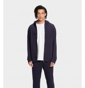 UGG Gordon Zipped Mikina s Kapucnou Panske Námornícka Modrá | SK-547QOTYMC