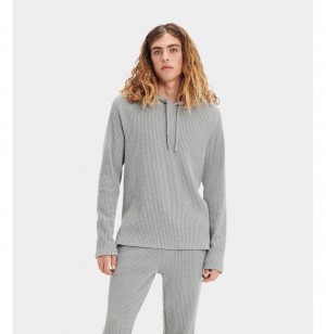 UGG Huck Thermal Mikina s Kapucnou Panske Siva | SK-391GNWIMD