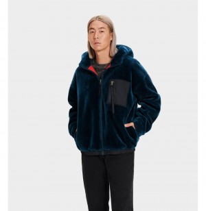 UGG Kairo Faux Fur Bundy Panske Tmavo Modre | SK-960CQHAUL