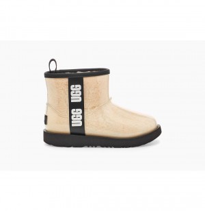 UGG Klasické Clear Mini II Nepremokavé Topánky Detske Béžové Čierne | SK-190NIRSCX