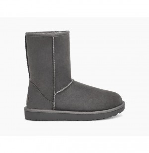 UGG Klasické Kratke II Čižmy Z Ovčej Kože Damske Siva | SK-164VRSNKY