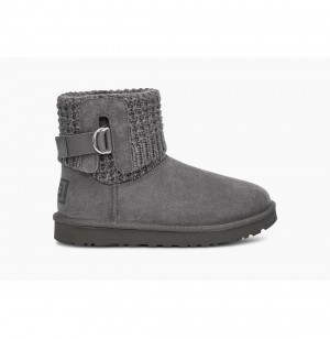 UGG Klasické Solene Mini Clenkove Topanky Damske Tmavo Siva | SK-379PEZOHU