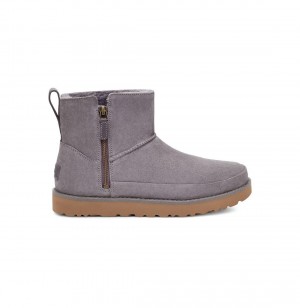 UGG Klasické Zip Mini Clenkove Topanky Damske Svetlo Nachový | SK-372GNVLZD