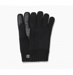 UGG Knit With Palm Patch Rukavice Panske Čierne | SK-147CRPOIV