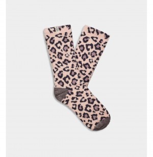 UGG Leslie Grafika Crew Ponozky Damske Leopardie | SK-845MWAXYU