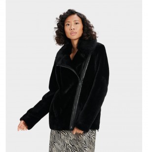 UGG Nadine Kratke Shearling Bundy Damske Čierne | SK-981PDIGAK