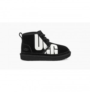 UGG Neumel Chopd Chukka Topanky Detske Čierne | SK-796EYBVTO