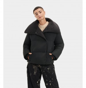 UGG Patricia Sherpa Podsite Puffer Bundy Damske Čierne | SK-980AYPRVE