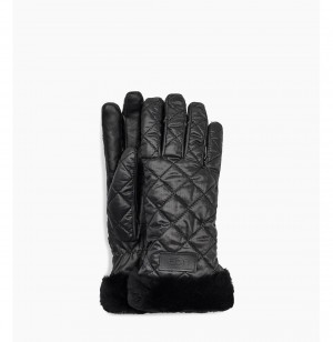 UGG Prešívané Performance Rukavice Damske Čierne | SK-417DIJFKS