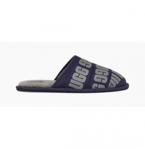UGG Scuff Grafika Band Papuce Panske Tmavo Modre | SK-198JSNVYC