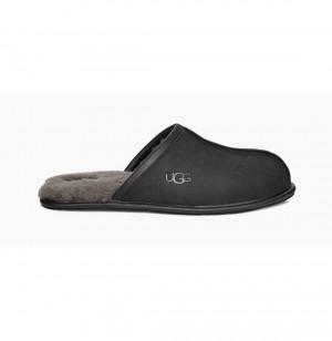 UGG Scuff Kozene Papuce Panske Čierne | SK-169SZHTYE