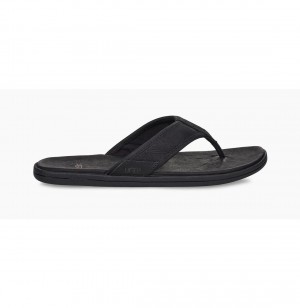 UGG Seaside Kozene Zabky Panske Čierne | SK-328FZLYWS