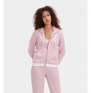 UGG Sena Zipped Mikina s Kapucnou Damske Ruzove | SK-172GBPNXA