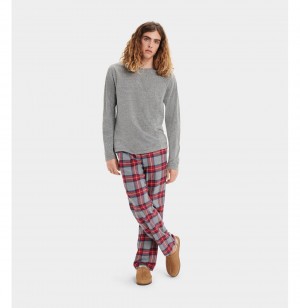 UGG Steiner Pajama Set with Gift Box Župan Panske Siva Červené | SK-469KPIBWF