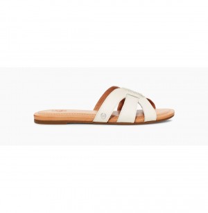 UGG Teague Slapky Damske Biele | SK-419RVNSDH