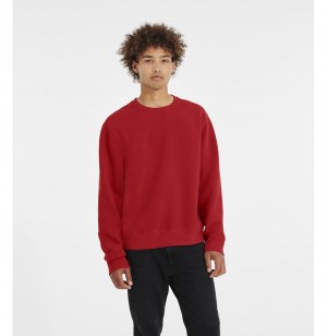 UGG Topher Crewneck Mikina s Kapucnou Panske Červené | SK-219CKIFYB