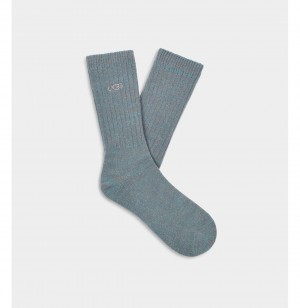 UGG Trey Rib Knit Slouchy Crew Ponozky Panske Námornícka Modrá Modre | SK-942VGEDUY