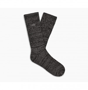 UGG Trey Rib Knit Slouchy Crew Ponozky Panske Čierne | SK-728CWAOUD