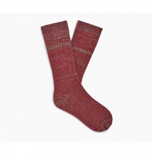 UGG Trey Rib Knit Slouchy Crew Ponozky Panske Bordove | SK-560IRTYCO