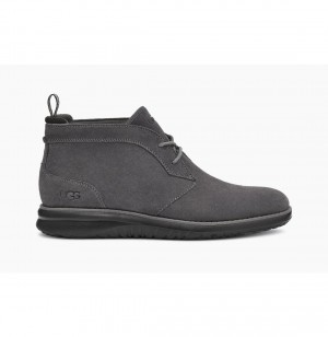 UGG Union Weather Chukka Topanky Panske Tmavo Siva | SK-145NDUXZQ