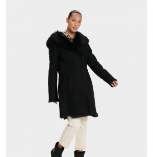 UGG Vanesa Toscana Shearling Kabáty Damske Čierne | SK-089QODSRX
