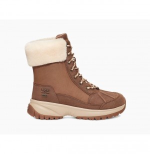 UGG Yose Fluff Hiker Turisticka Obuv Damske Hnede | SK-130PIHKOG