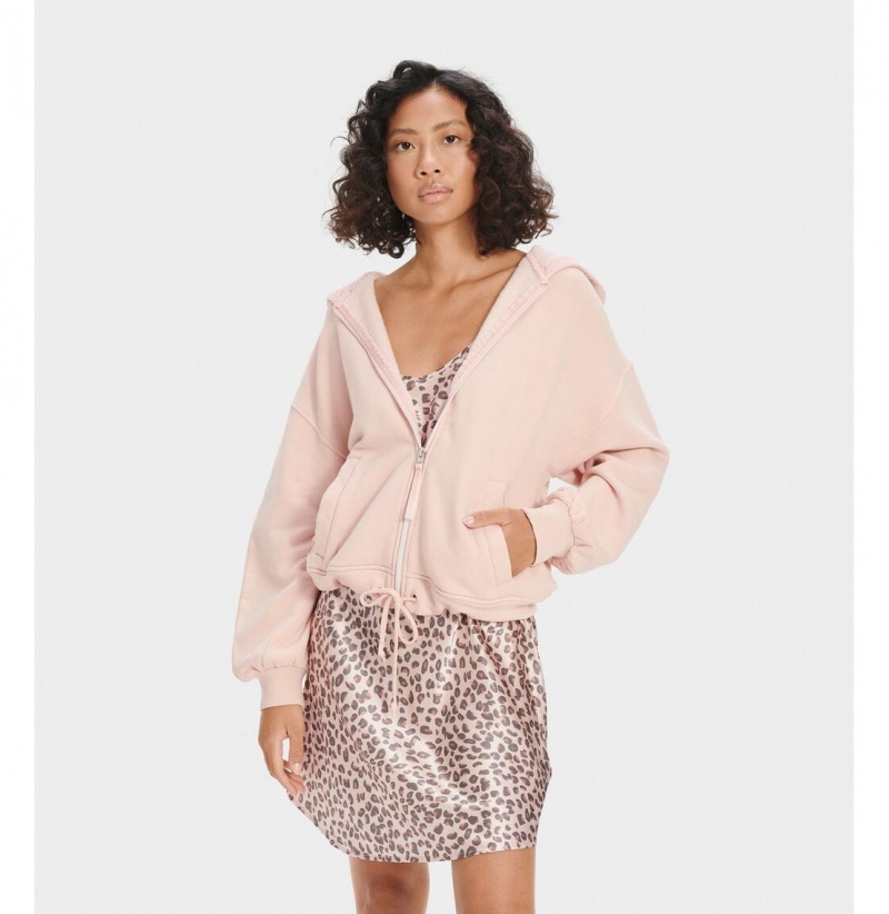 UGG Abbi Half Moon Sleeve Mikina s Kapucnou Damske Ruzove | SK-845EQXCYN