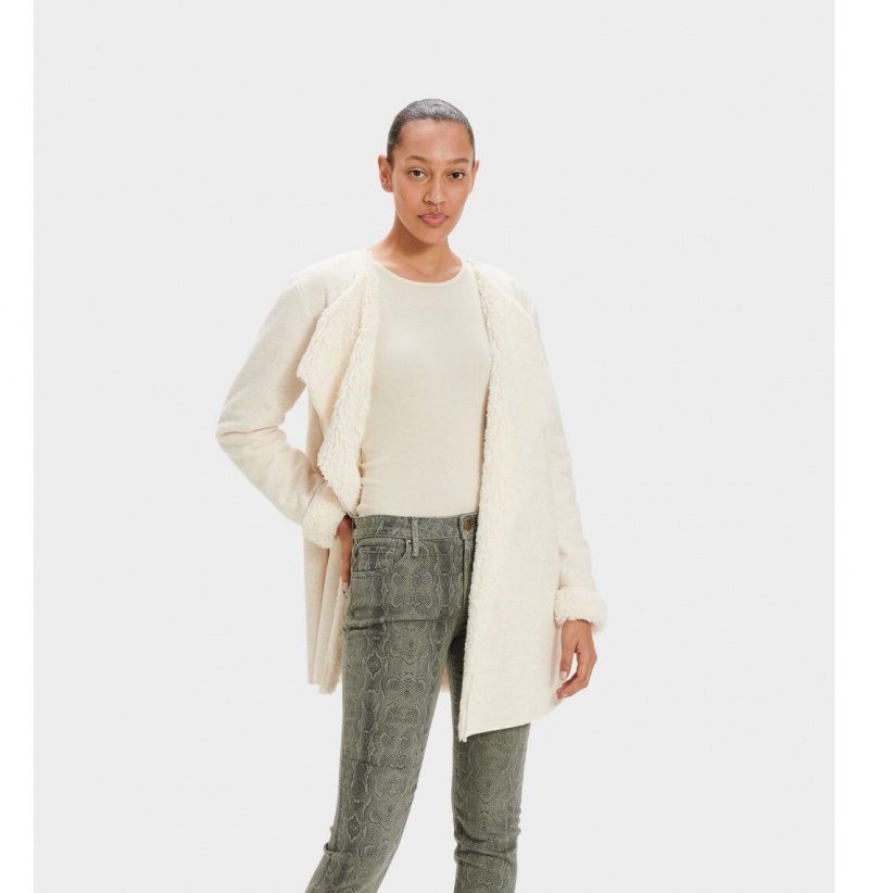 UGG Abriana Shawl Kardigan Damske Krém | SK-493DPYUAR