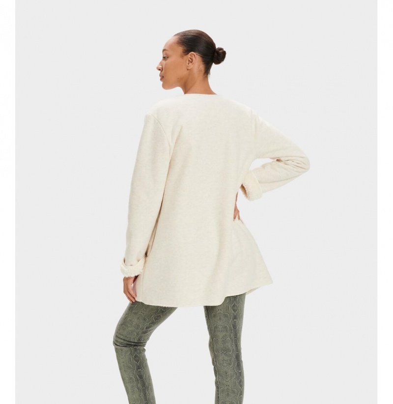 UGG Abriana Shawl Kardigan Damske Krém | SK-493DPYUAR