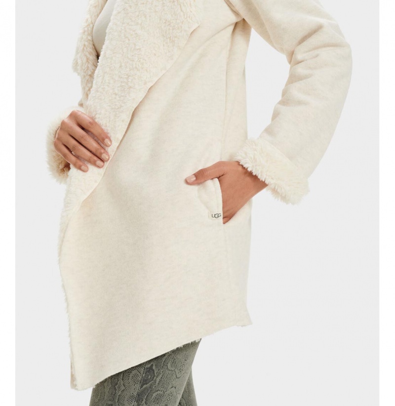 UGG Abriana Shawl Kardigan Damske Krém | SK-493DPYUAR