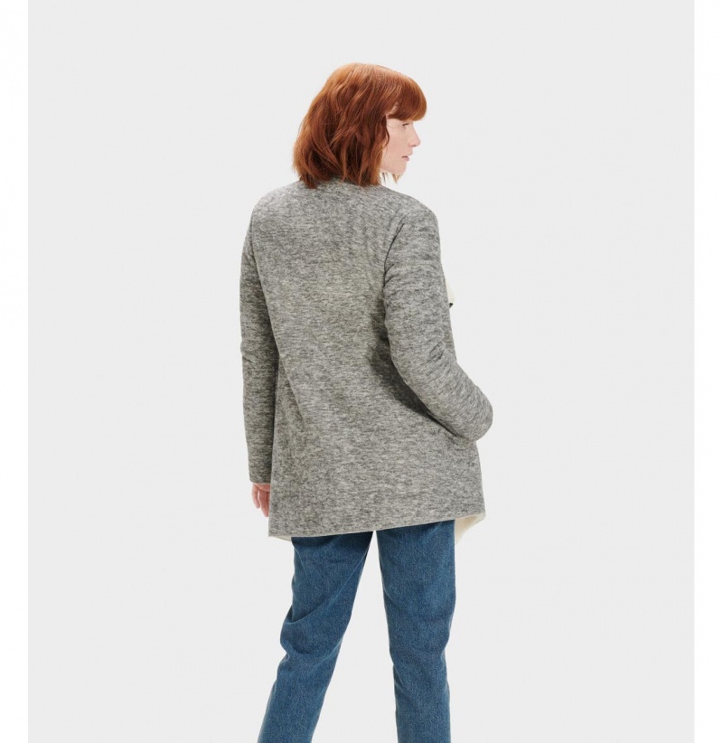 UGG Abriana Shawl Kardigan Damske Siva | SK-052CPHILW