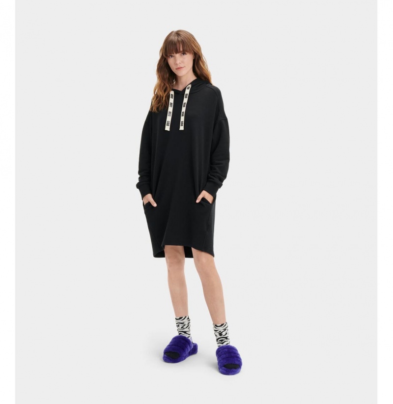 UGG Aderyn Hoodie Saty Damske Čierne | SK-896JZYCFK