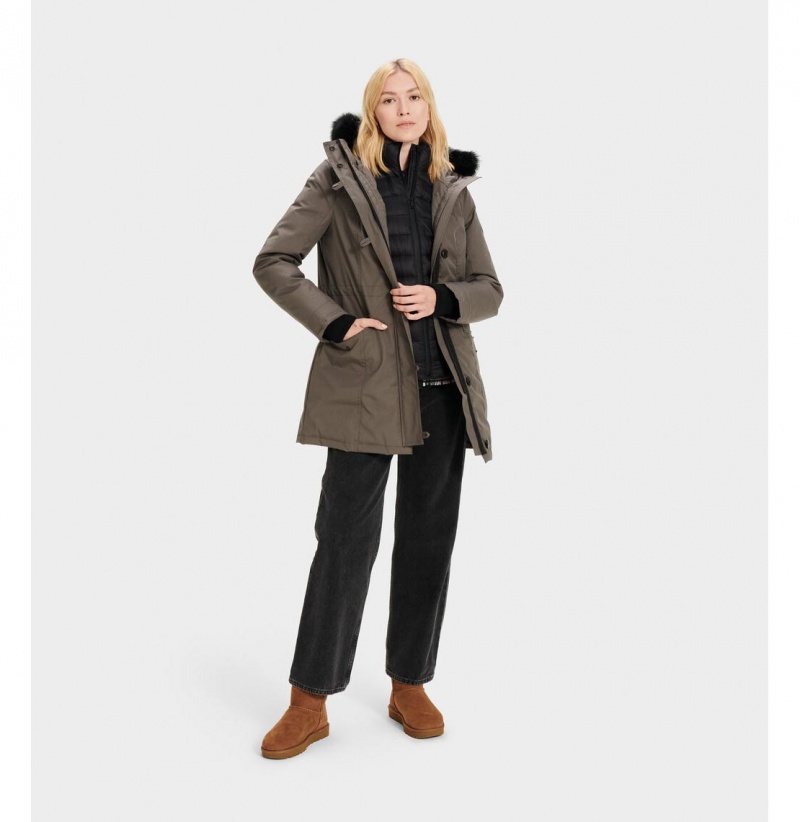 UGG Adirondack Bundy Parka Damske Tmavo Siva | SK-039WVOYJD