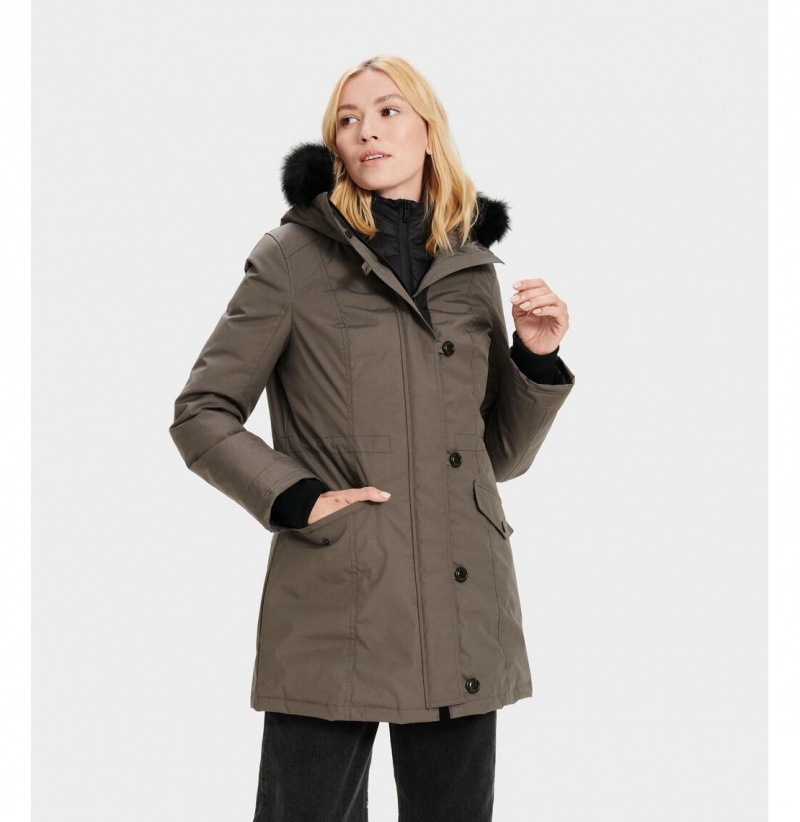 UGG Adirondack Bundy Parka Damske Tmavo Siva | SK-039WVOYJD