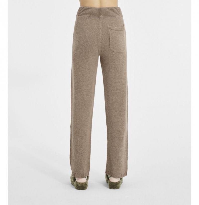 UGG Aida Cashmere-Blend Nohavice Damske Hnede | SK-879MYHLBR