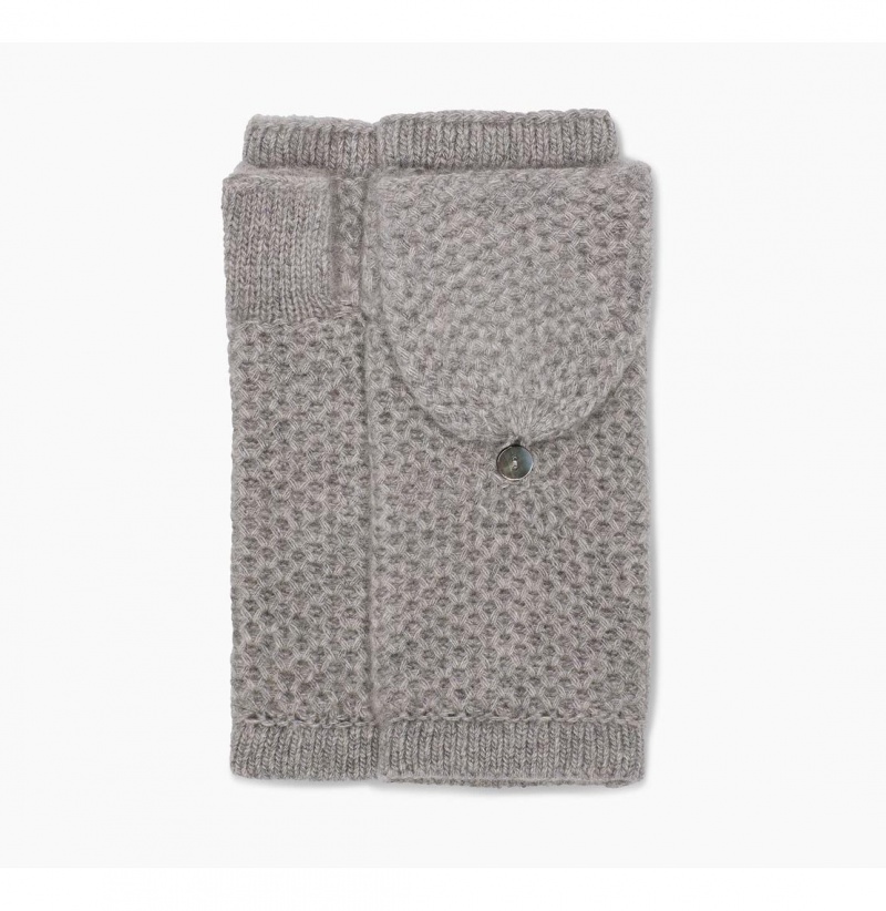 UGG Aislinn Honeycomb Flip Mitten Rukavice Damske Svetlo Siva | SK-814EULKXM