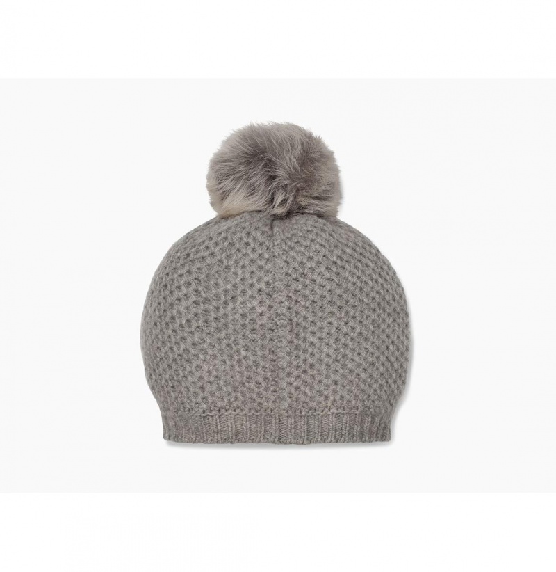 UGG Aislinn Honeycomb Knit Pom Klobuky Damske Svetlo Siva | SK-807GZXKJP
