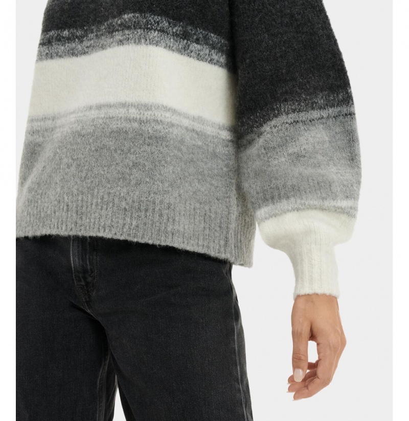 UGG Alessa Crewneck Svetre Damske Čierne Viacfarebný | SK-593EGNCMX