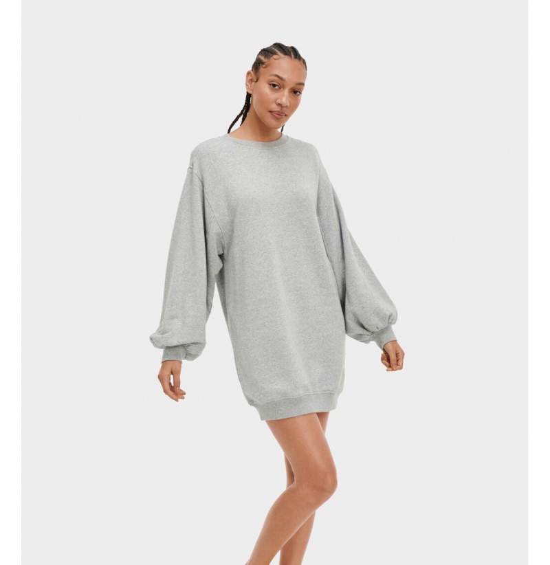 UGG Ariela Balloon Sleeve Saty Damske Siva | SK-729YFJQDU