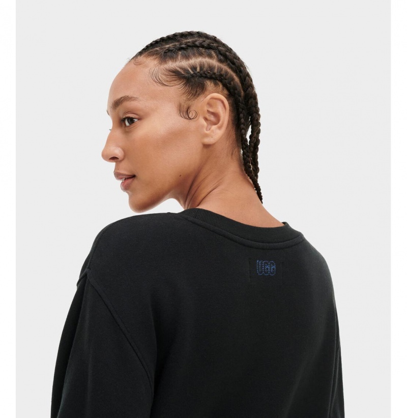 UGG Ariela Balloon Sleeve Saty Damske Čierne | SK-419JHNCYP
