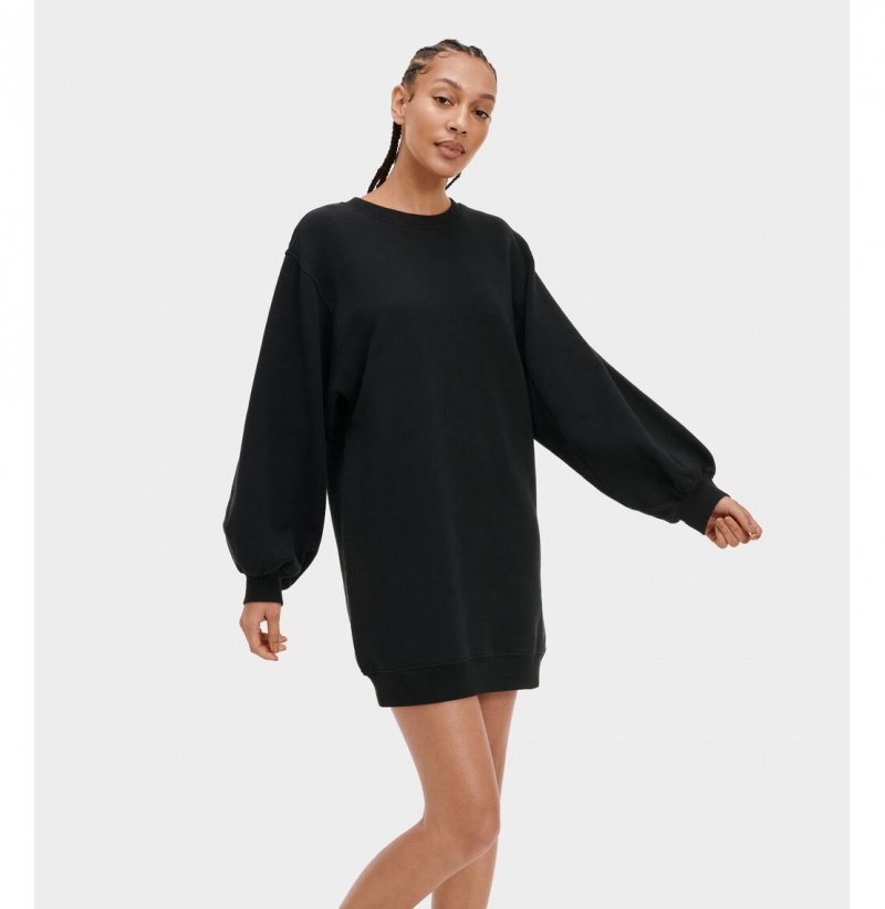 UGG Ariela Balloon Sleeve Saty Damske Čierne | SK-419JHNCYP